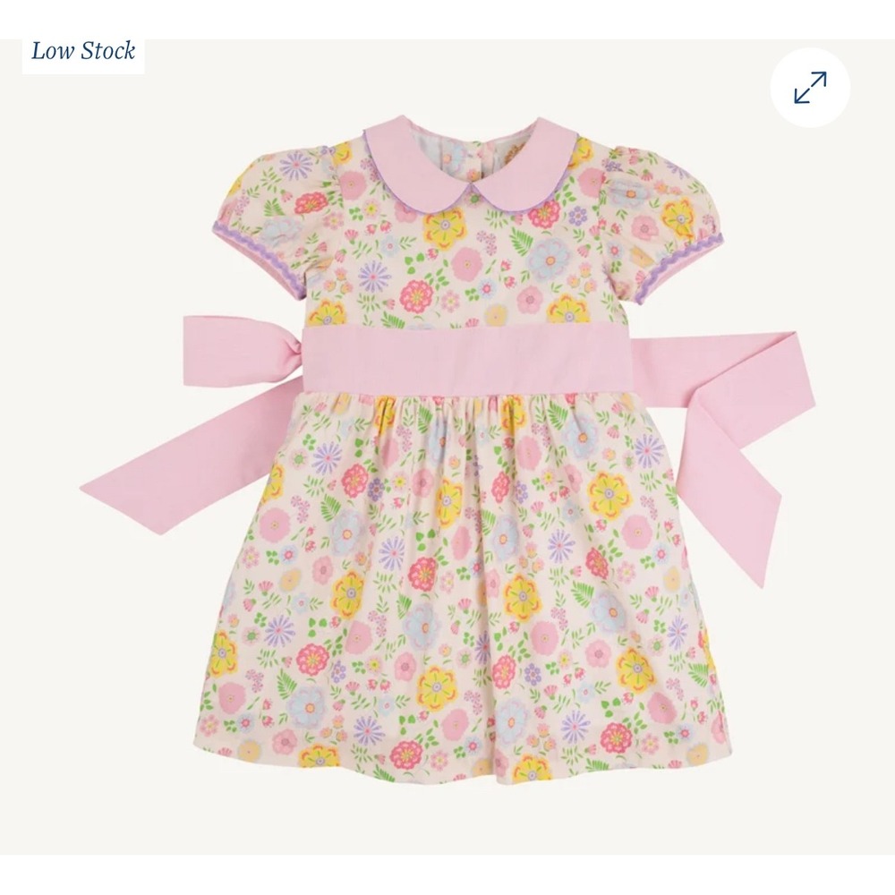 Beaufort Bonnet Cindy Lou Sash Dress 6 Pink Floral Boca Grande Begonia TBBC 💕